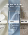 Extra-long staple cotton bolstercase