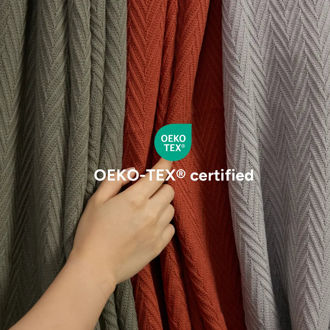 100% Cotton Herringbone Blanket