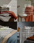 100% Cotton Herringbone Blanket
