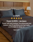 Extra long staple cotton pillowcases (x2)