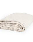 100% Cotton Knitted Blanket Clay