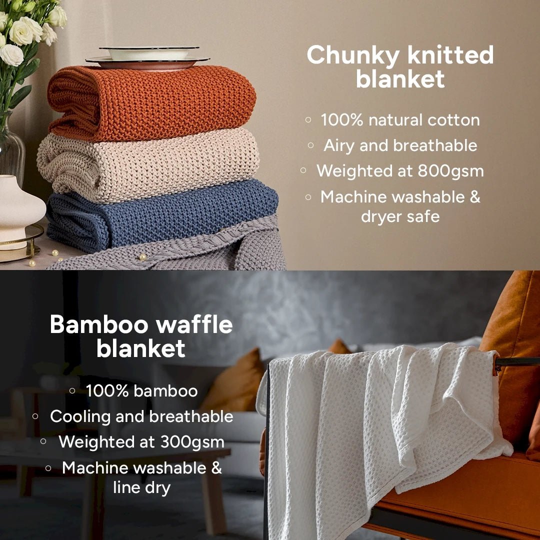 100% Cotton Knitted Blanket