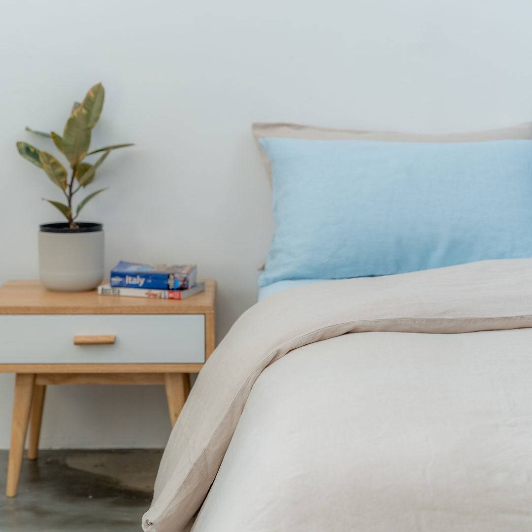 100% French flax linen duvet cover