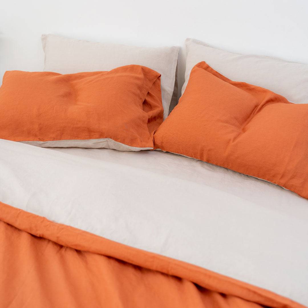 100% French flax linen duvet cover