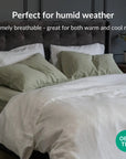 100% French flax linen duvet cover