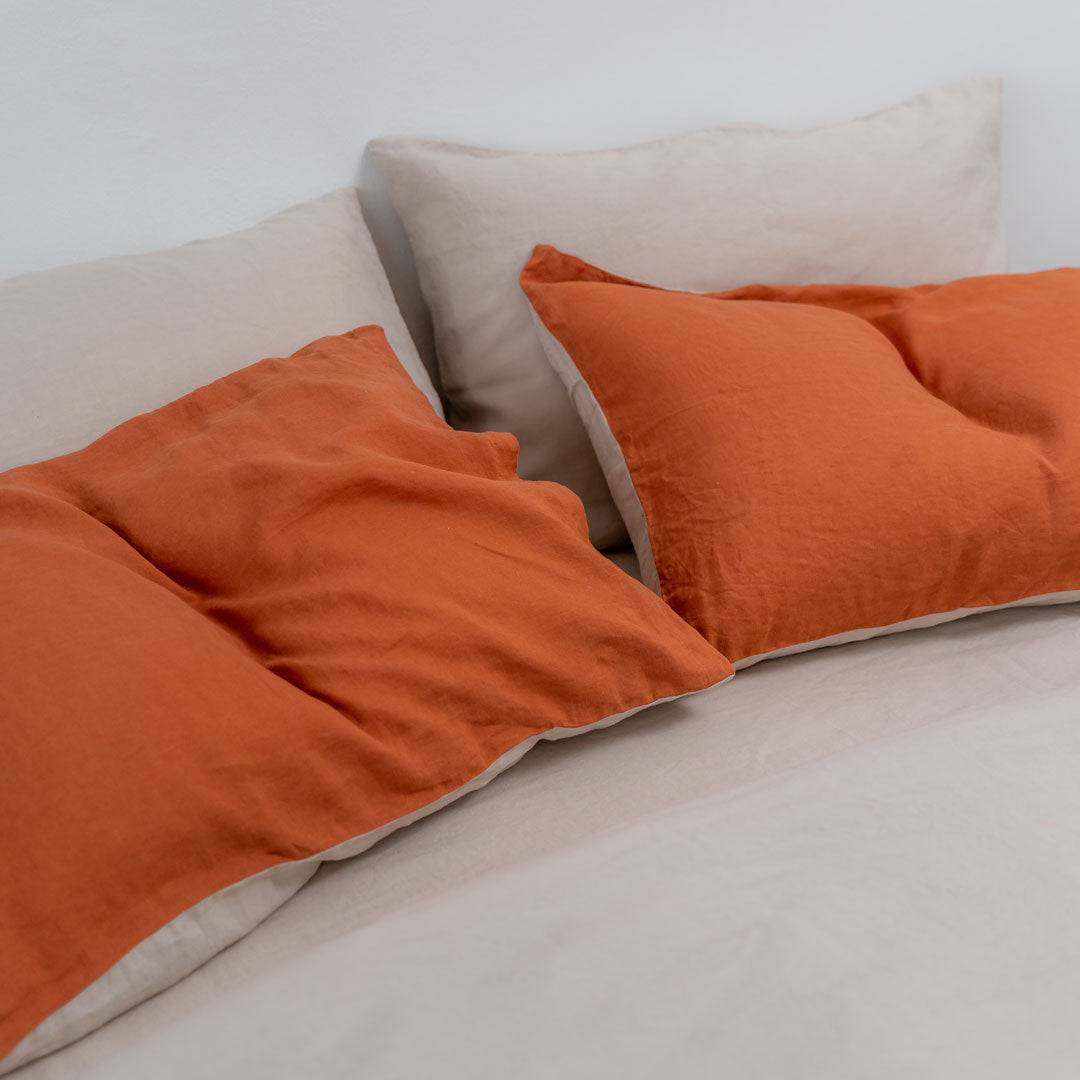 100% French flax linen duvet cover set