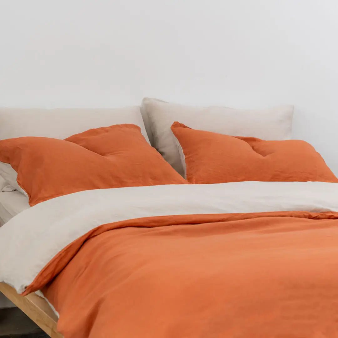 100% French flax linen fitted bedsheet set