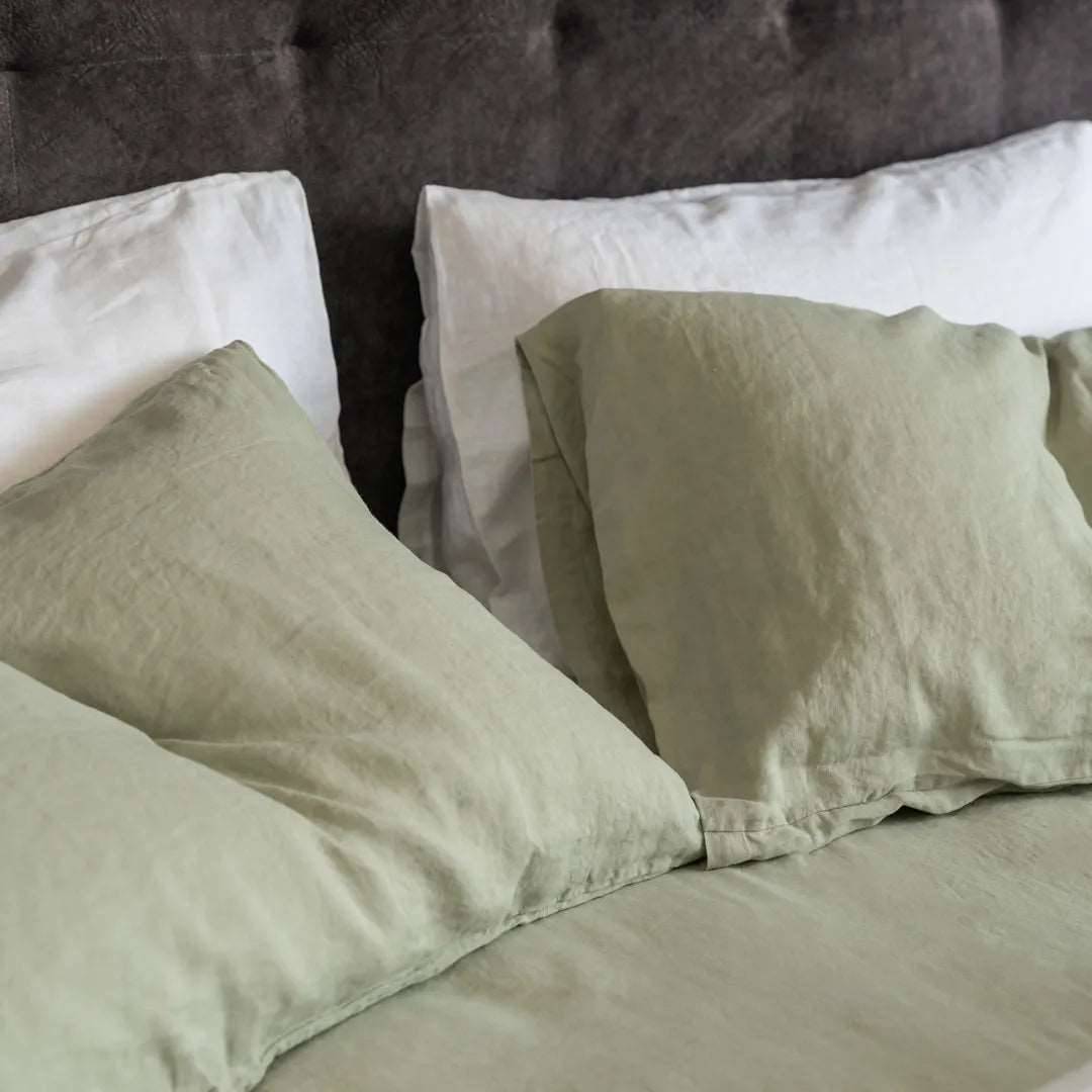 100% French flax linen fitted bedsheet set
