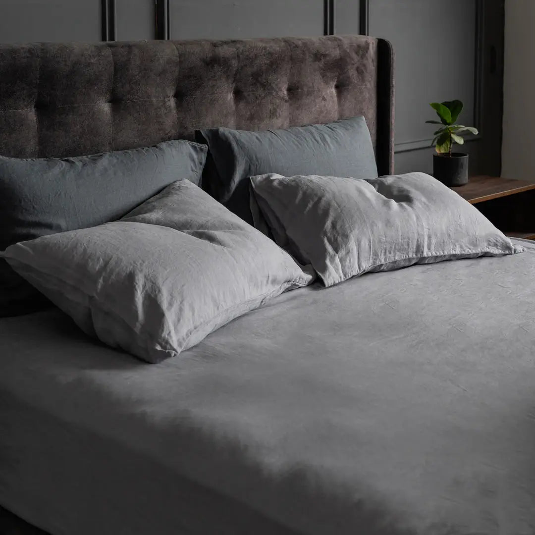 100% French flax linen fitted bedsheet set