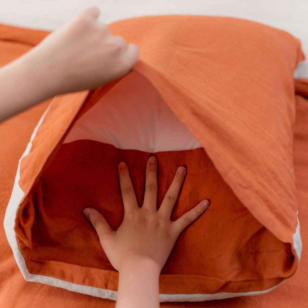 100% French flax linen fitted bedsheet set