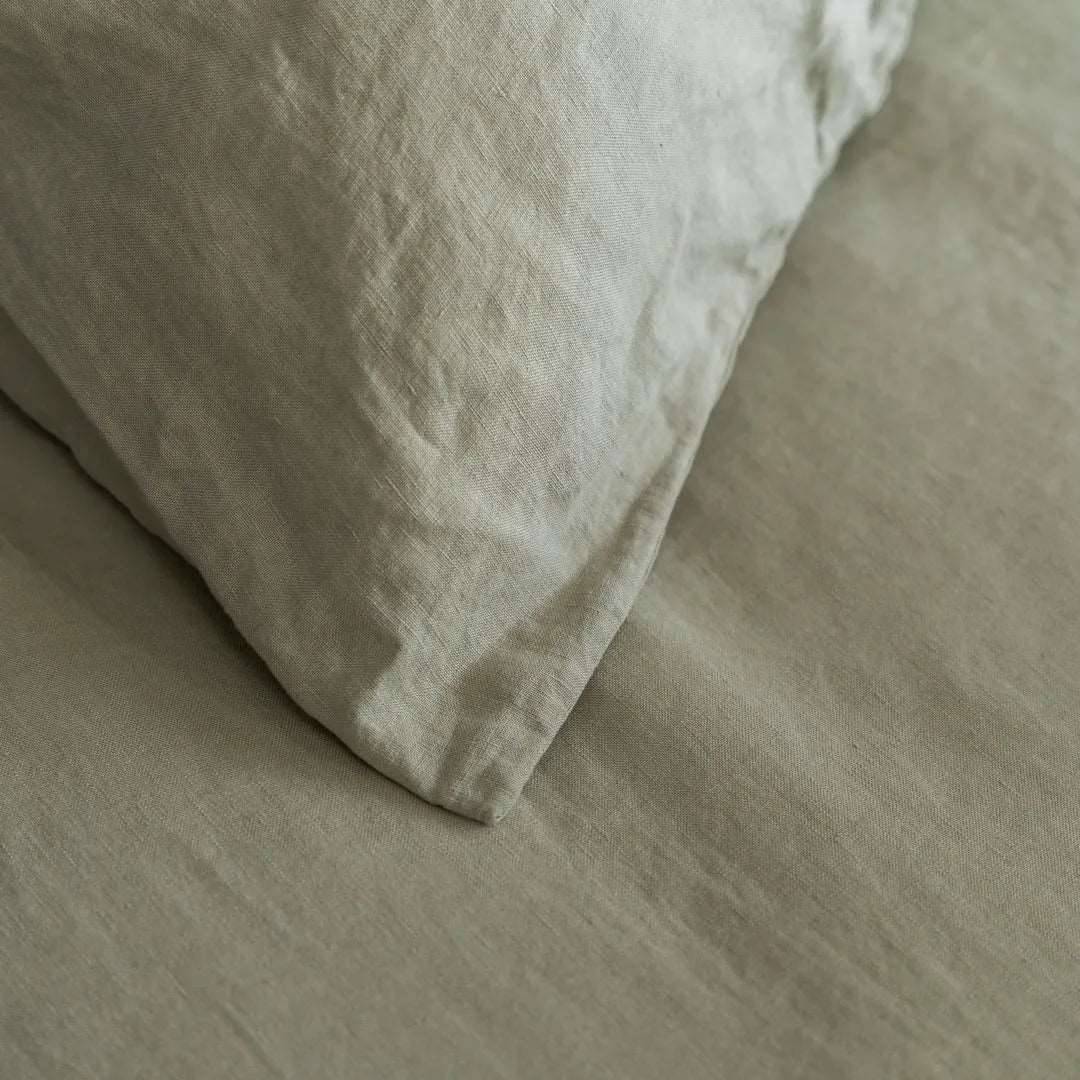 100% French flax linen fitted bedsheet set
