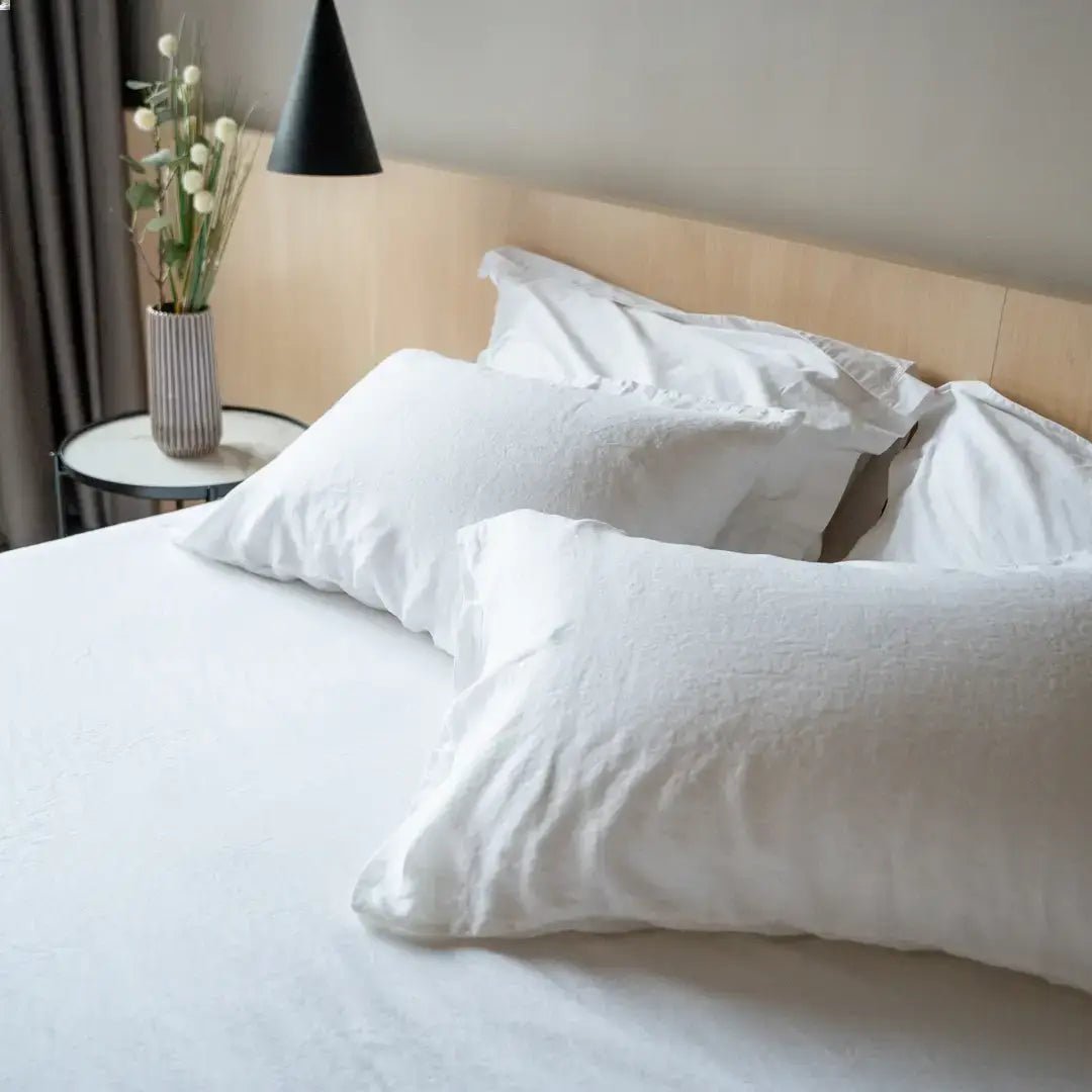 100% French flax linen fitted bedsheet set