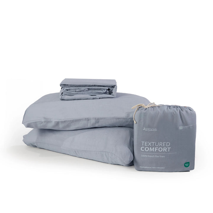 100% French flax linen fitted bedsheet set