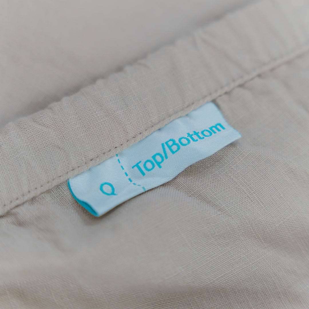 100% French flax linen fitted bedsheet set