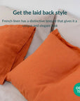 100% French flax linen pillowcase (x2)
