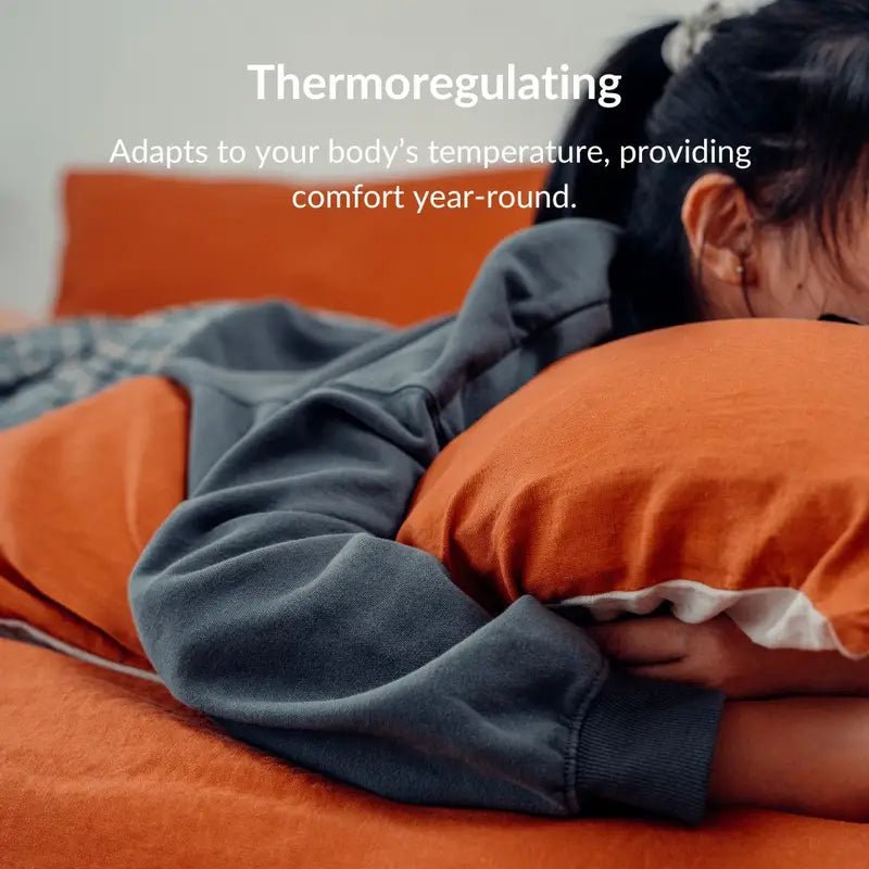 100% French flax linen pillowcase (x2)