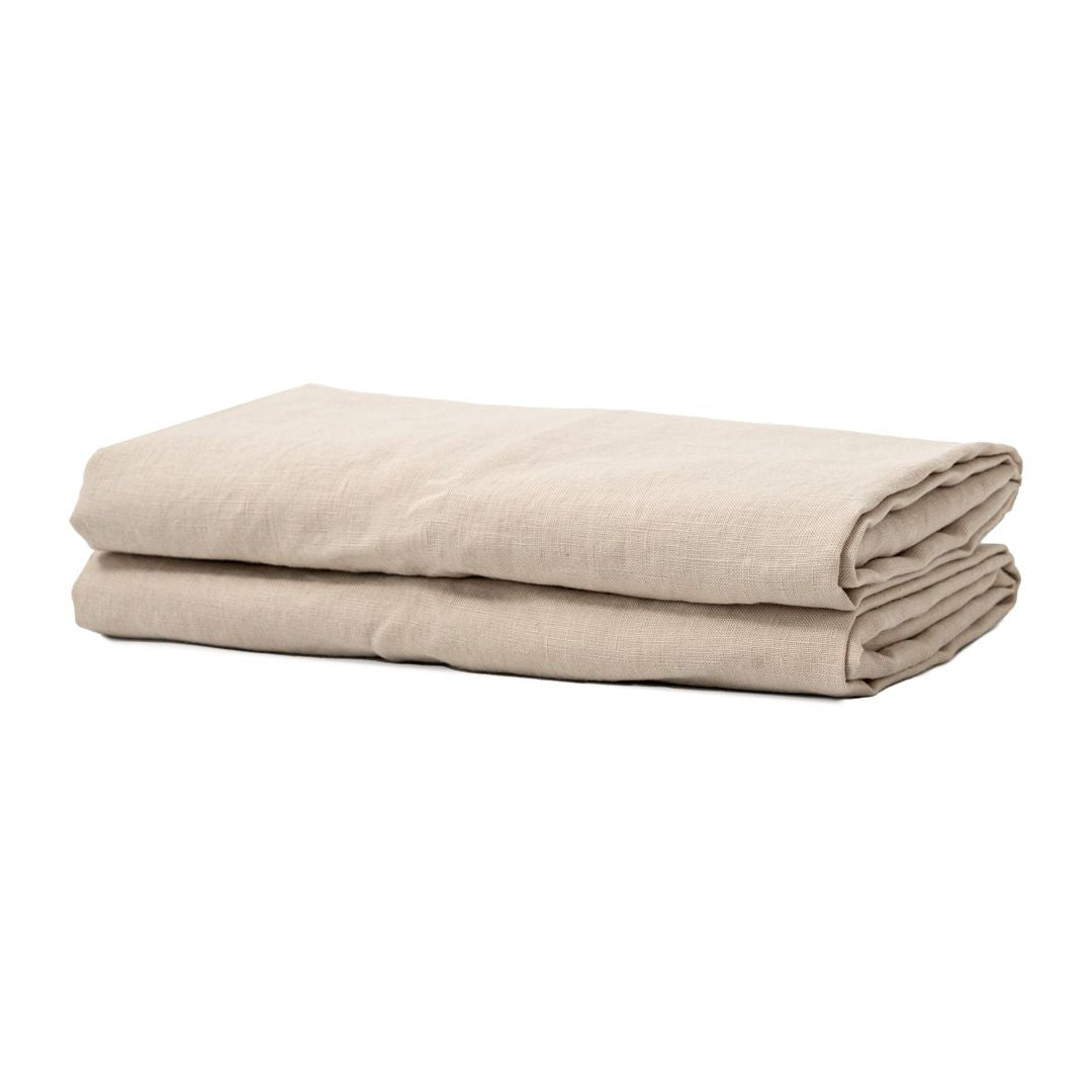 100% French flax linen pillowcase (x2)