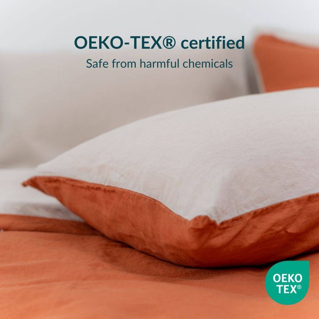 100% French flax linen pillowcase (x2)