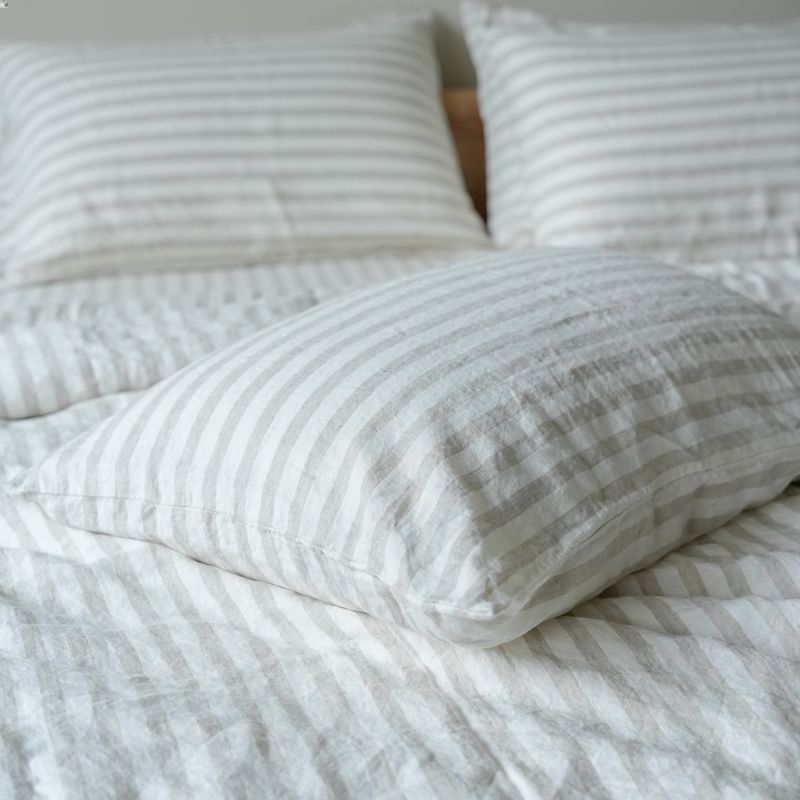 100% French flax linen pillowcase (x2)