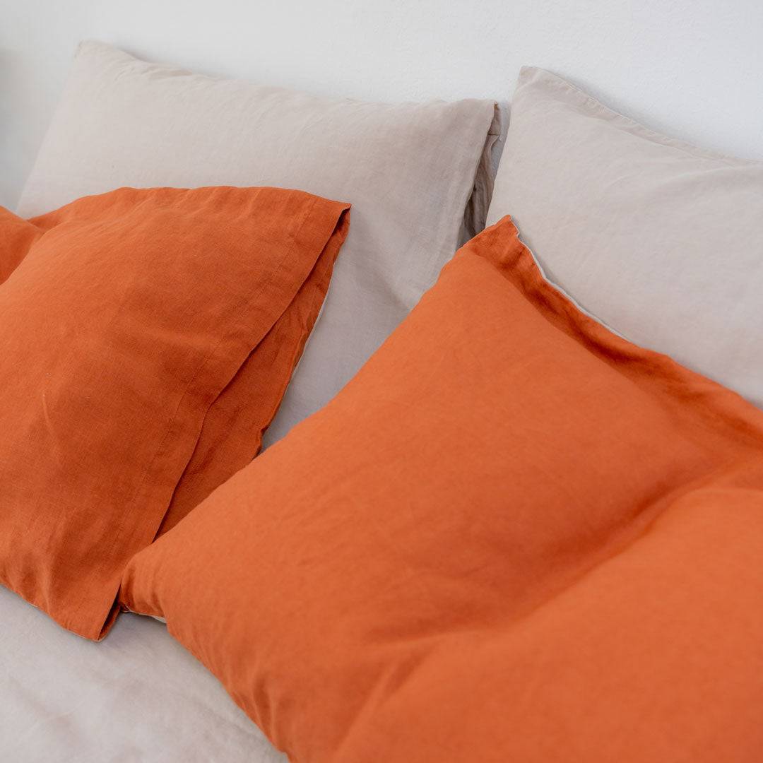 100% French flax linen pillowcase (x2)