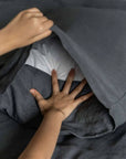 100% French flax linen pillowcase (x2)