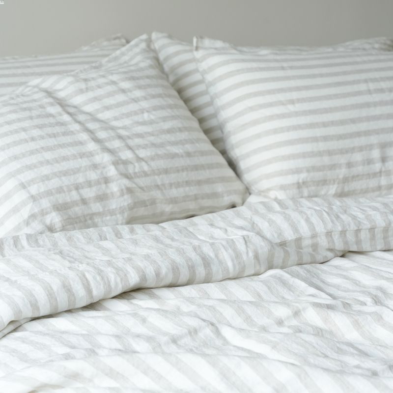 100% French flax linen pillowcase (x2)