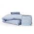 TENCEL fitted bedsheet set in white on a neatly made bed by Kapas Living Malaysia