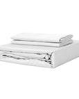 100% TENCEL fitted bedsheet set Snow White (Clearance)