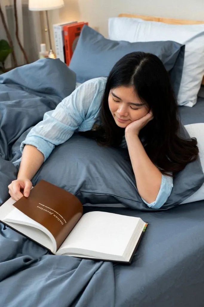 Luxury meets comfort in the 100 Extra Long Staple Cotton Kapas Living Storm Fitted Bed Sheet Set Pillow Case Duvet Cover, the best pillow for neck pain and side sleepers in Malaysia, offering cloud-like hotel-grade support.
