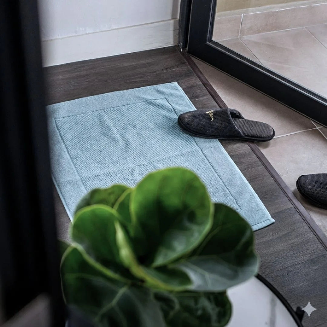 Bathmat French Blue-Long staple cotton