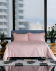 Extra-long staple cotton duvet cover set