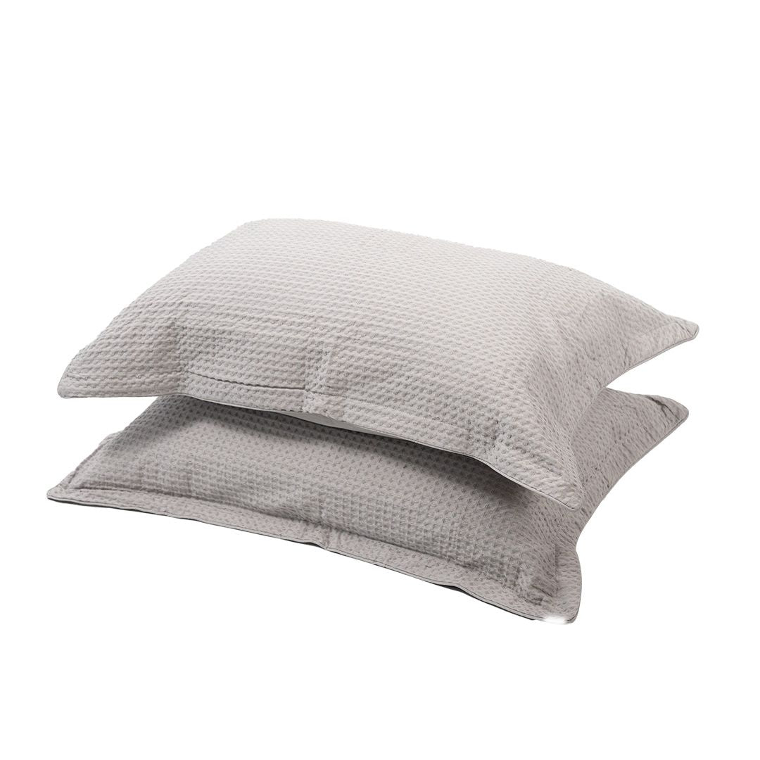 KAPAS LIVING cotton waffle pillowcase (x2)