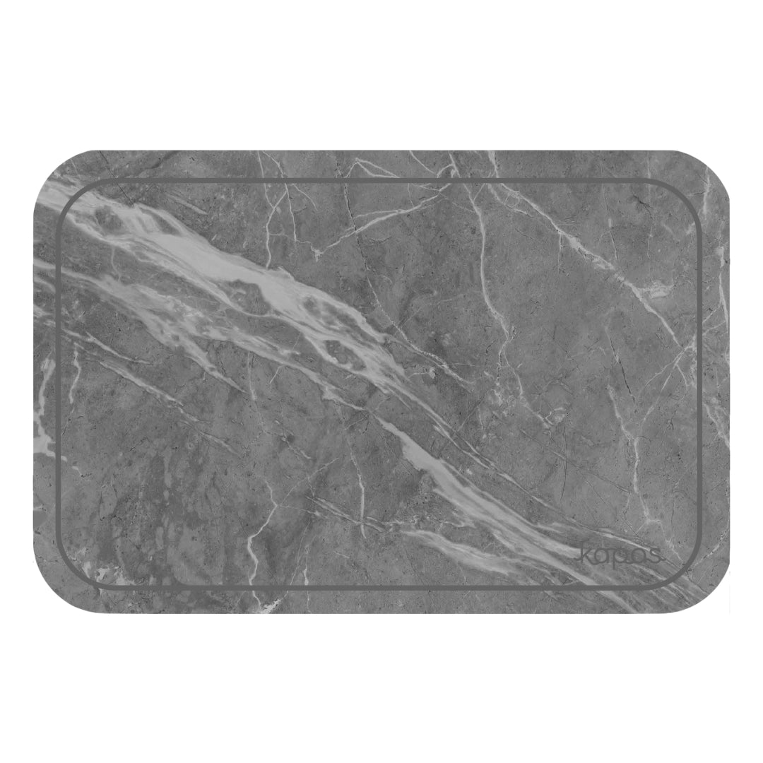 Diatomite bath mat Dark Marble