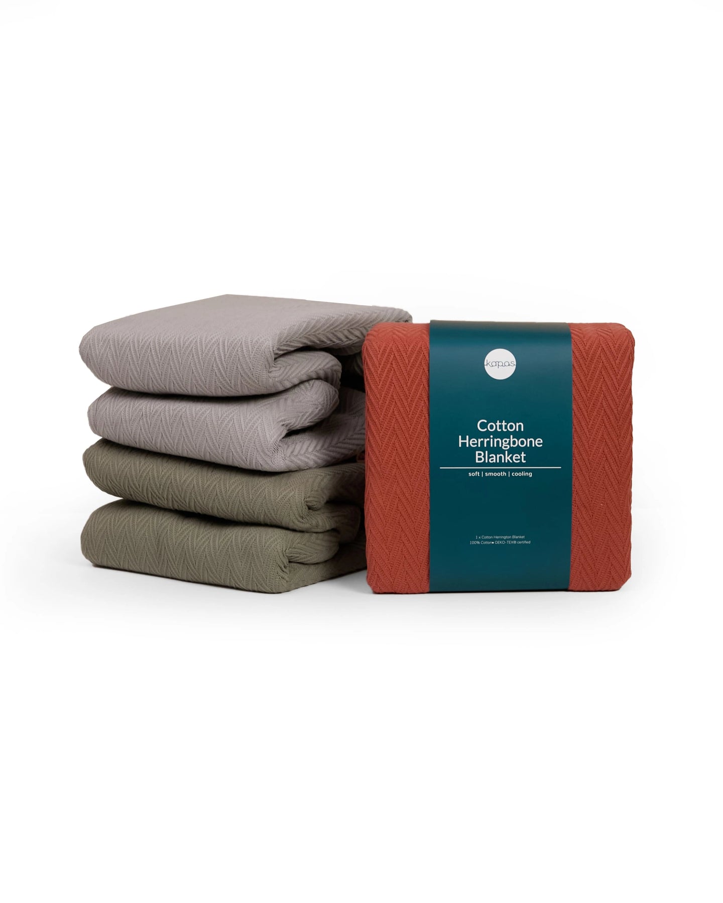 100% Cotton Herringbone Blanket