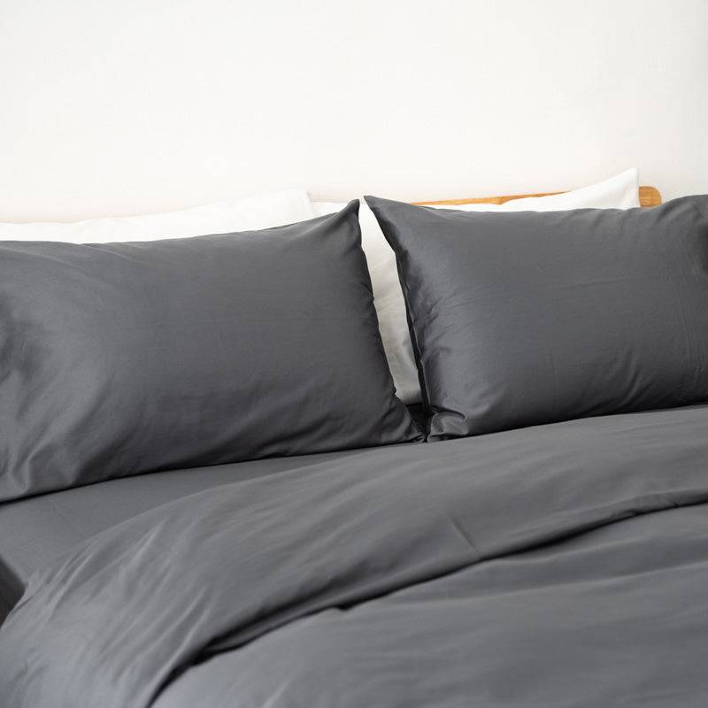 Extra-long staple cotton duvet cover- Shadow grey