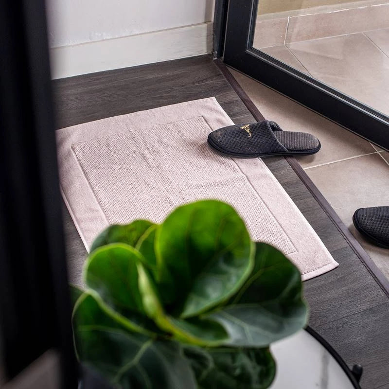 KapasLUXE extra-long staple bath mat Dusty Rose