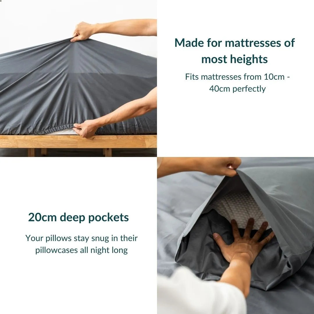 Extra-long staple cotton duvet cover set