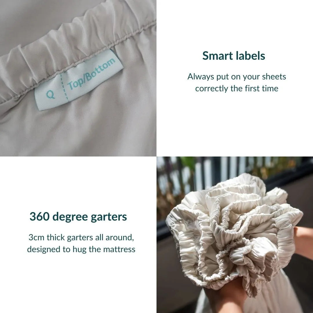 Extra-long staple cotton duvet cover set