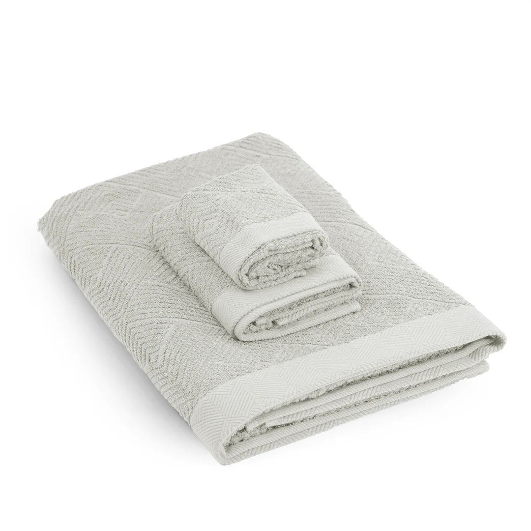 KapasLITE Bath Towel Set in Off White – 100% Extra-Long Staple Cotton, 420 GSM
