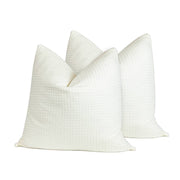 Bamboo waffle throw cushions/pillows (insert + cover) Bamboo waffle throw cushions- Kapas Living Malaysia