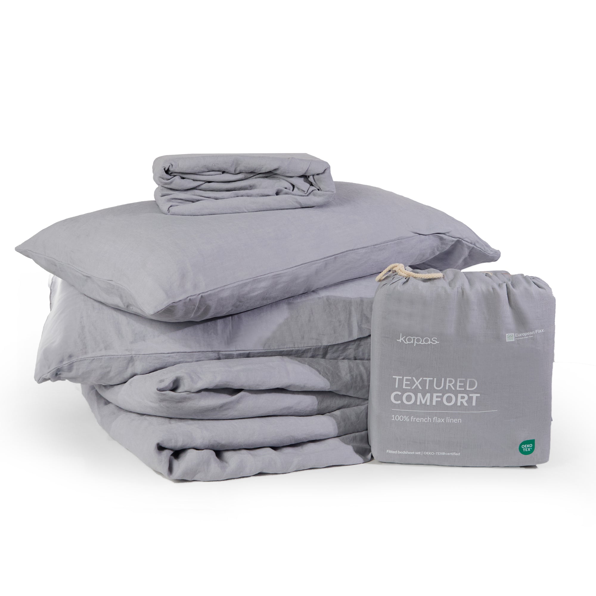 100% French flax linen duvet cover set