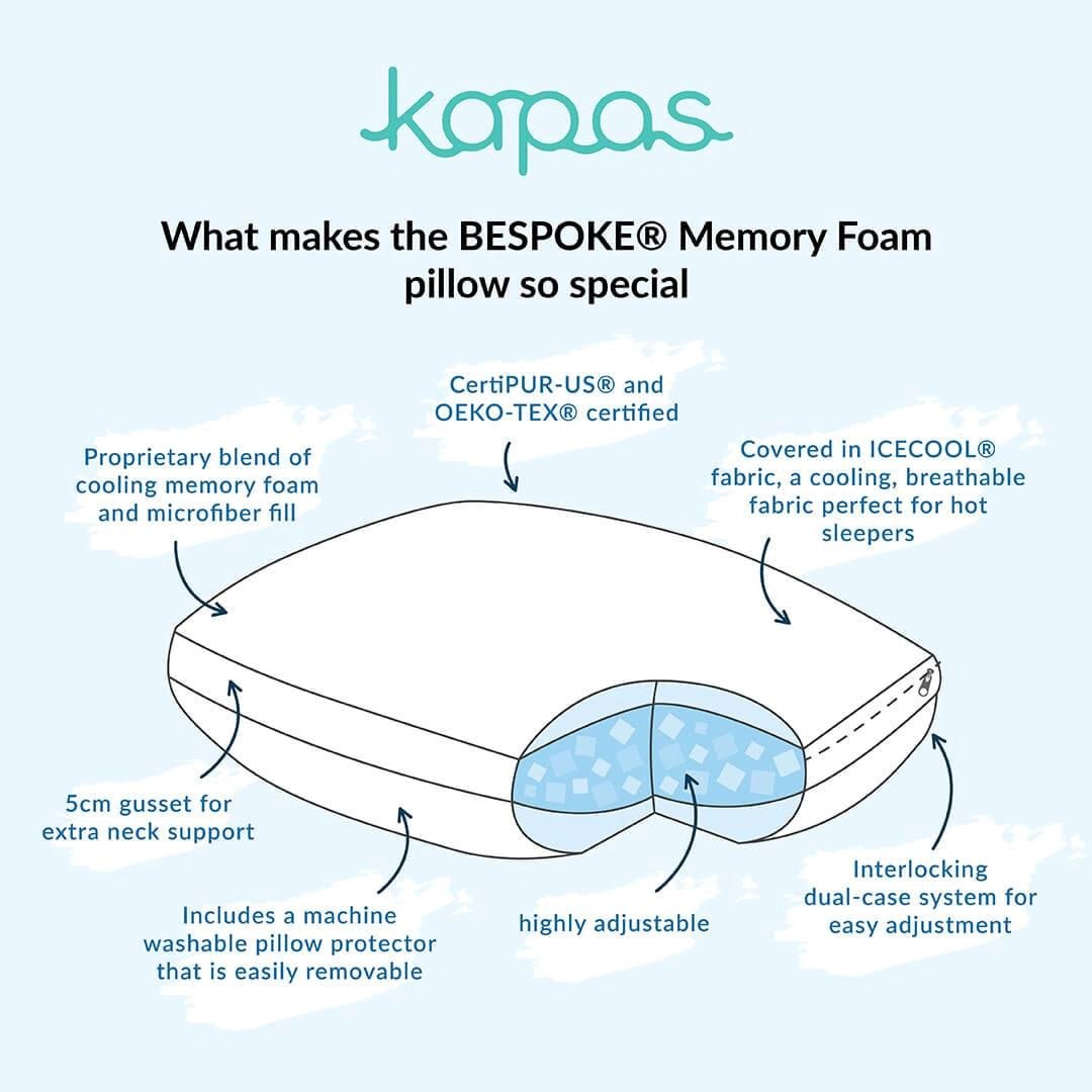 BESPOKE Memory Foam Pillow – Adjustable &amp; Cooling