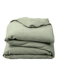 Cotton waffle duvet cover Waffle Sage Green (Clearance)