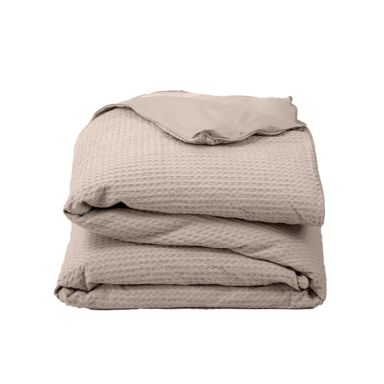 Cotton waffle duvet cover Waffle Stone (Clearance)