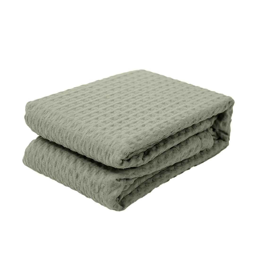 KAPAS LIVING cotton waffle pillowcase (x2)