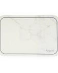 Diatomite Bath Mat White Marble