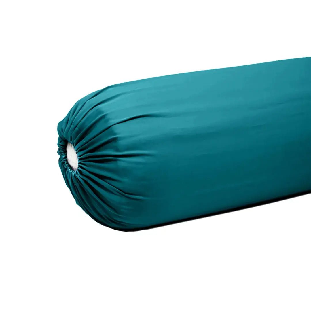Extra-long staple cotton bolstercase Emerald Green
