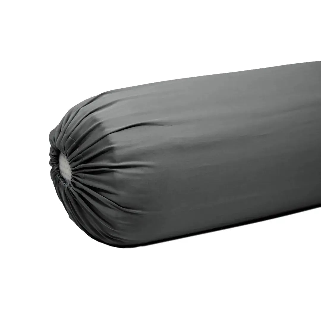 Extra-long staple cotton bolstercase in Maroon color.