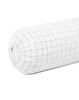 Extra-long staple cotton bolstercase Chequered white