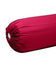 Extra-long staple cotton bolstercase Maroon